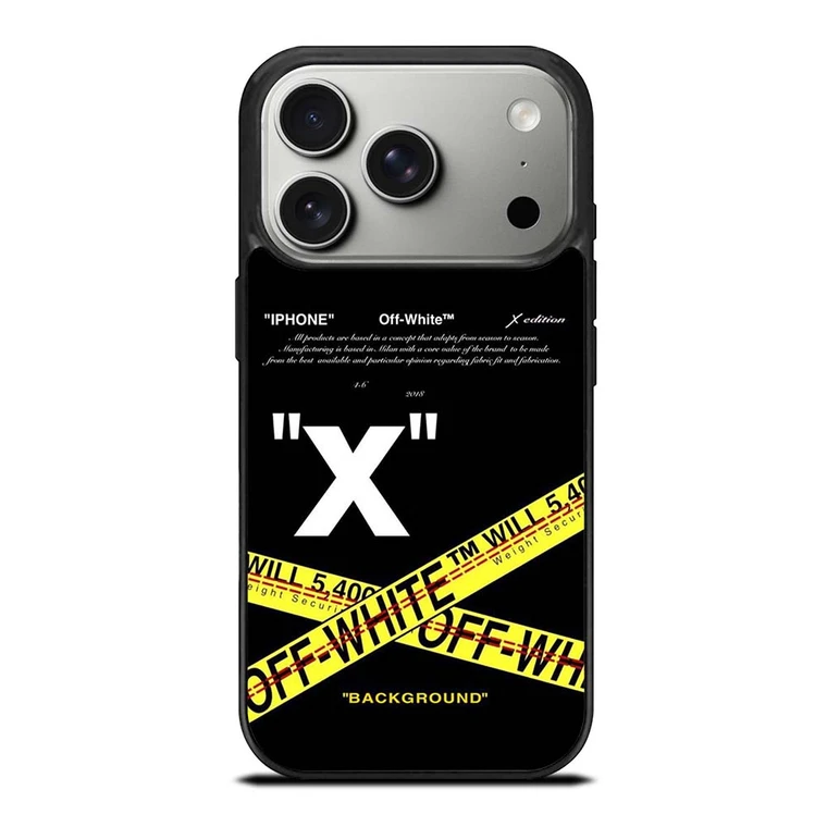OFF WHITE X BACKGROUND iPhone 17 Pro Case