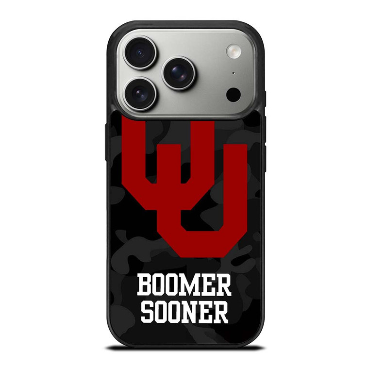 OKLAHOMA SOONERS CAMO LOGO iPhone 17 Pro Case