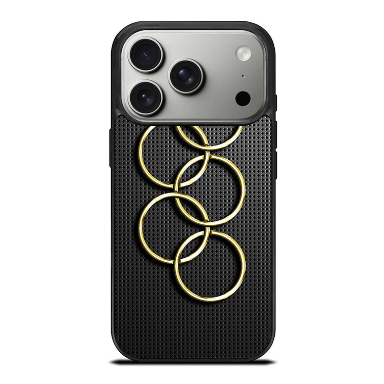 OLYMPIC RINGS GOLD CARBON iPhone 17 Pro Case