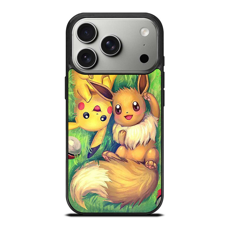 POKEMON EEVEE AND PIKACHU iPhone 17 Pro Case
