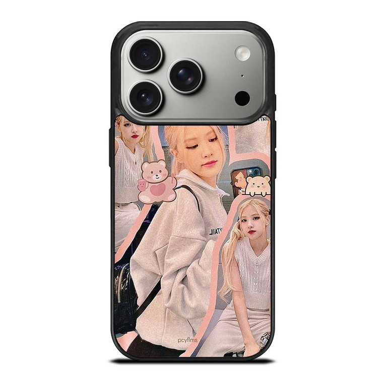 ROSE BLACKPINK CUTE COLLAGE iPhone 17 Pro Case ROSE BLACKPINK CUTE COLLAGE iPhone 17 Pro Case
