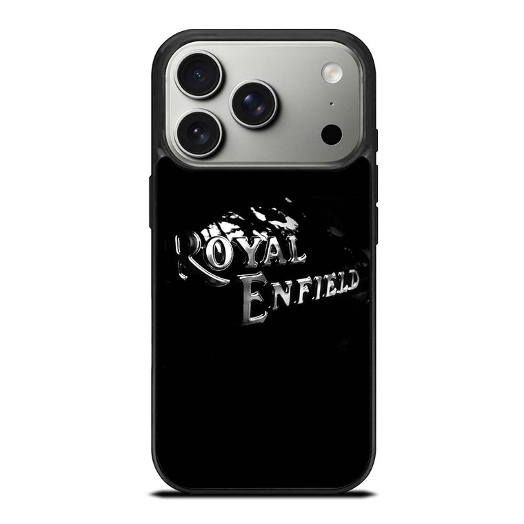 ROYAL ENFIELD BLACK TANK METAL LOGO iPhone 17 Pro Case ROYAL ENFIELD BLACK TANK METAL LOGO iPhone 17 Pro Case