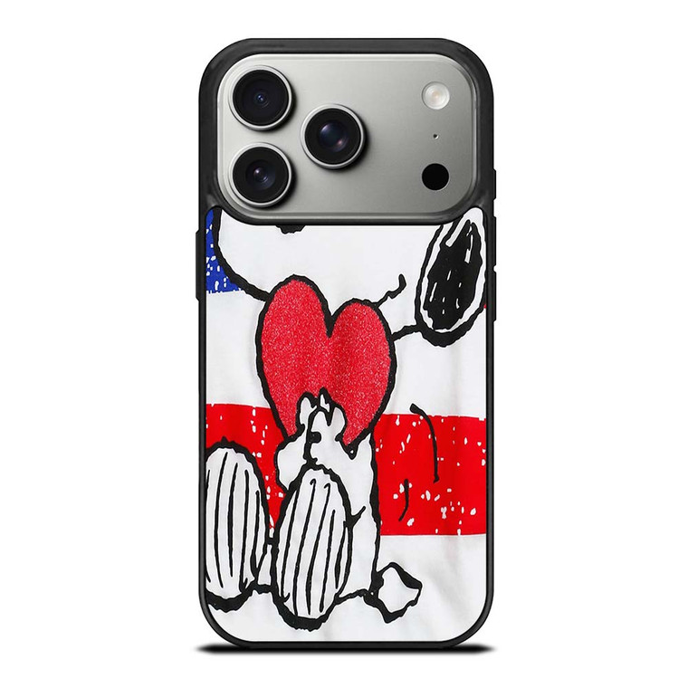 SNOOPY HEARTS AMERICA GIRLS PEANUTS iPhone 17 Pro Case SNOOPY HEARTS AMERICA GIRLS PEANUTS iPhone 17 Pro Case
