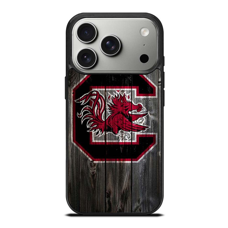 SOUTH CAROLINA GAMECOCKS WOODEN LOGO iPhone 17 Pro Case SOUTH CAROLINA GAMECOCKS WOODEN LOGO iPhone 17 Pro Case