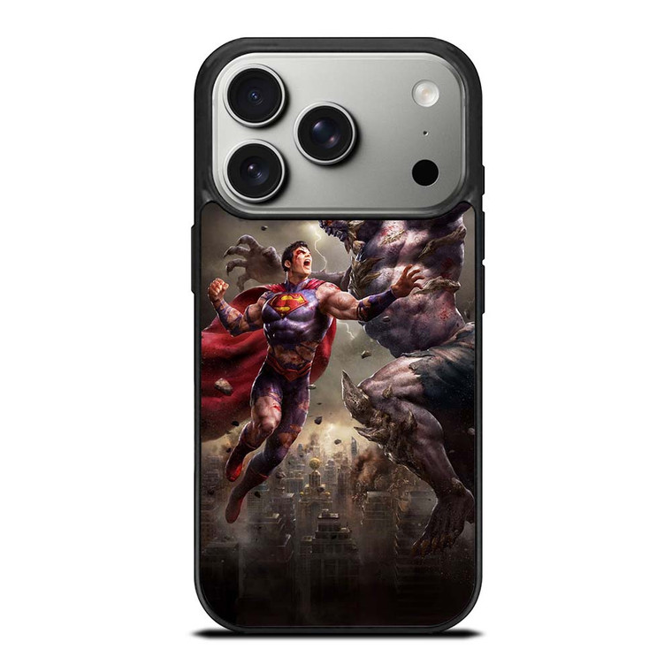 SUPERMAN VS DOOMSDAY ART iPhone 17 Pro Case