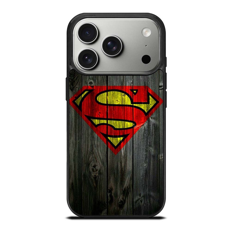 SUPERMAN WOODEN LOGO iPhone 17 Pro Case