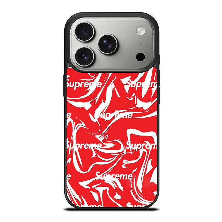 SUPREME MELTED RED ARTWORK iPhone 17 Pro Case