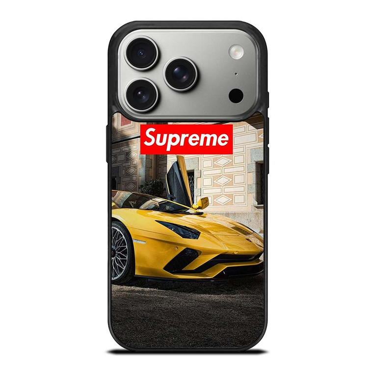 SUPREME YELLOW LAMBORGINI iPhone 17 Pro Case