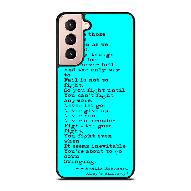 GREY'S ANATOMY QUOTES Samsung Galaxy S21 Case
