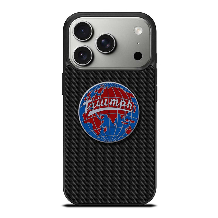 TRIUMPH WORLDWIDE LOGO CARBON iPhone 17 Pro Case