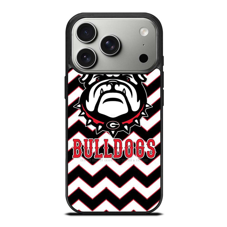 UGA GEORGIA BULLDOGS STRIPE LOGO iPhone 17 Pro Case