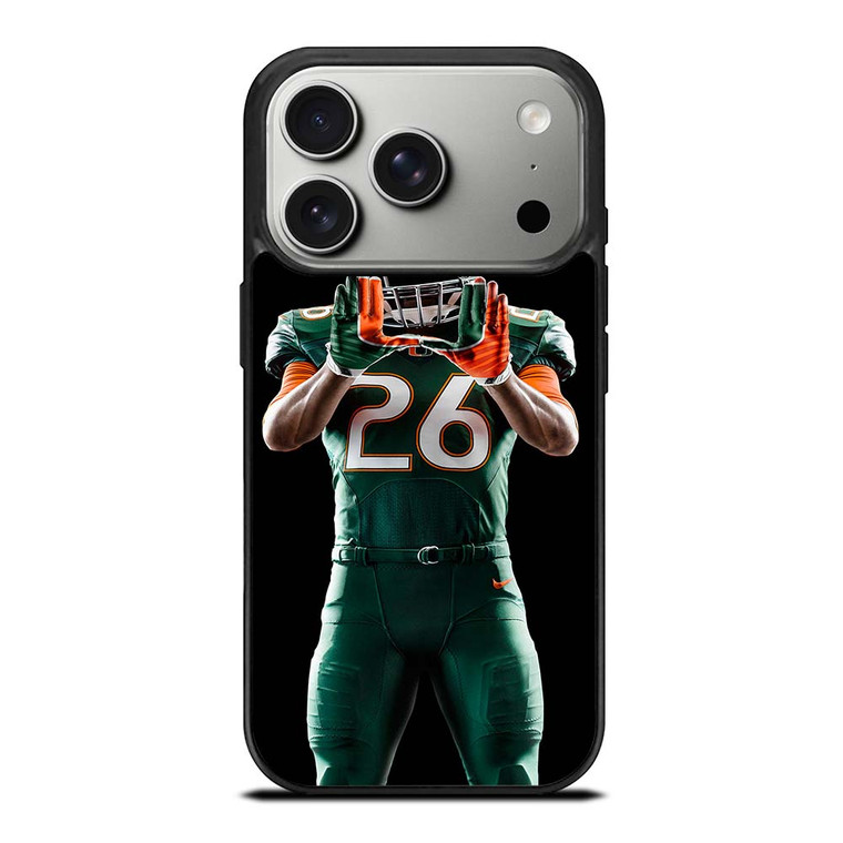 UM MIAMI HURRICANES FOOTBALL iPhone 17 Pro Case