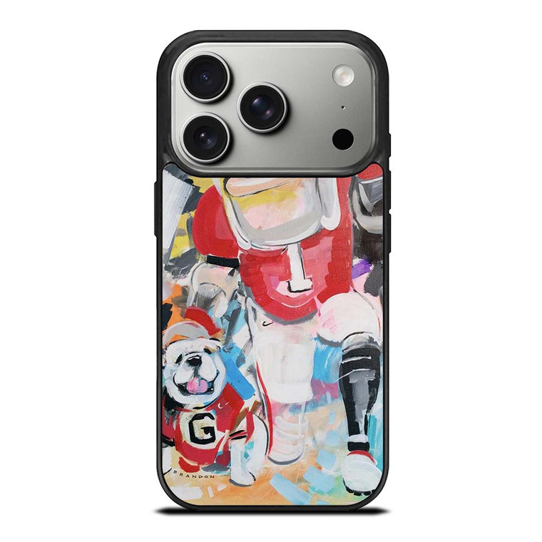 UNIVERSITY OF GEORGIA BULLDOGS UGA ART iPhone 17 Pro Case