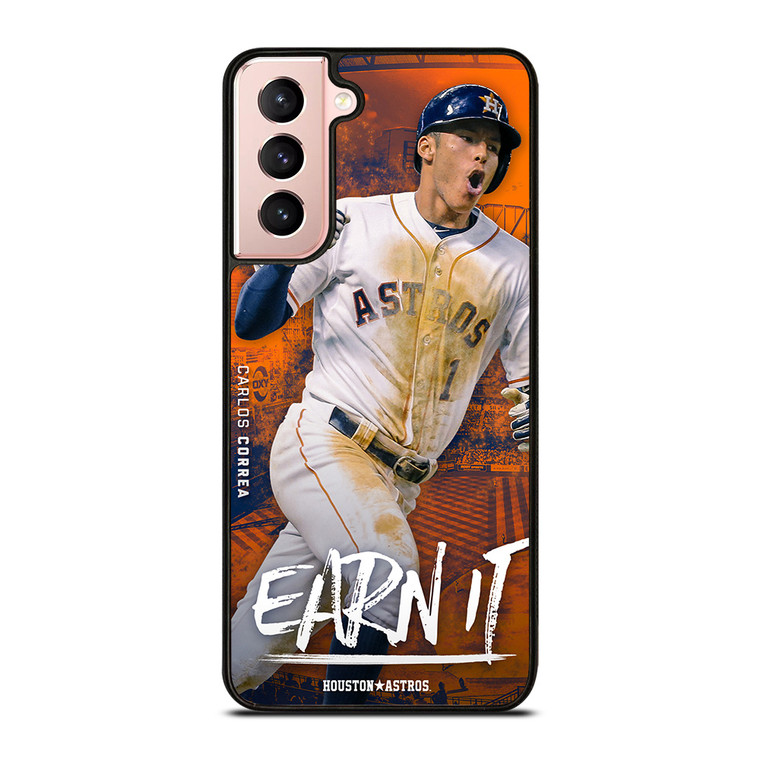 HOUSTON ASTROS CARLOS CORREA Samsung Galaxy S21 Case