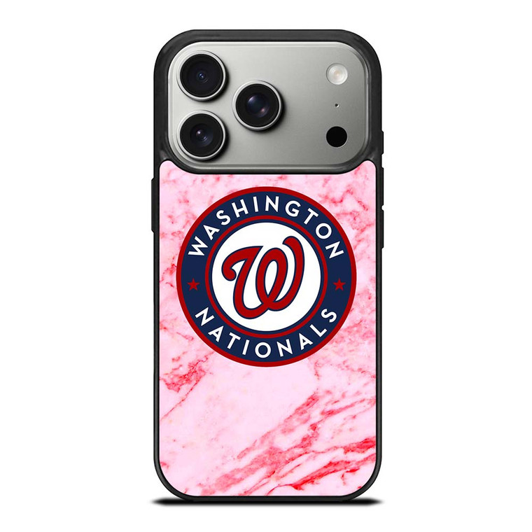 WASHINGTON NATIONALS PINK MARBLE iPhone 17 Pro Case