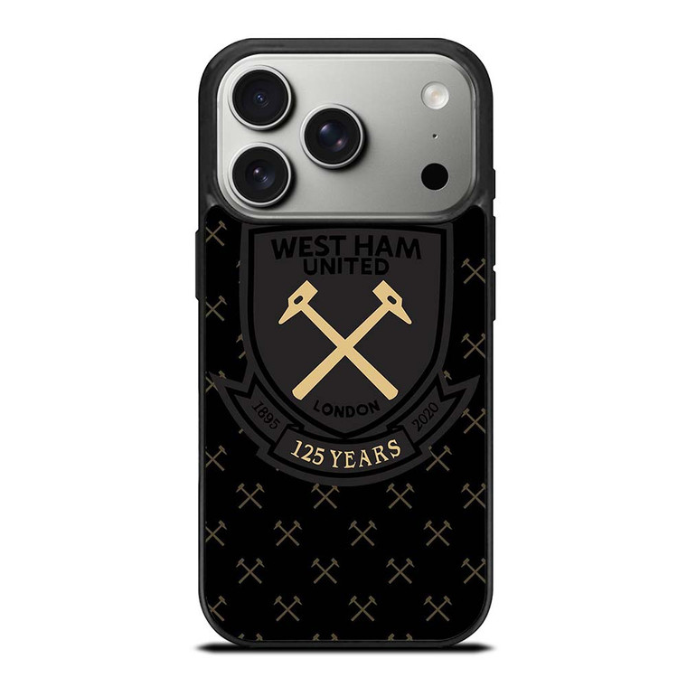 WEST HAM UNITED BLACK LOGO iPhone 17 Pro Case