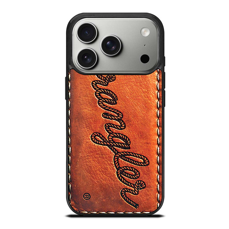 WRANGLER JEANS LOGO LEATHER iPhone 17 Pro Case