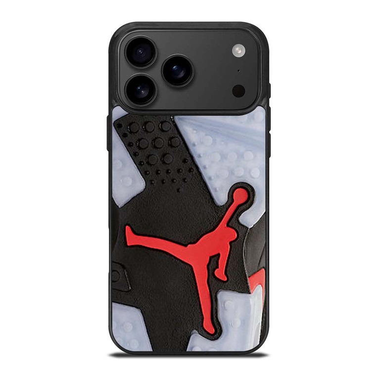 AIR JORDAN BLACK RED SOLE iPhone 17 Pro Max Case