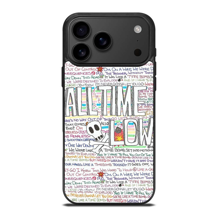ALL TIME LOW WRITTING iPhone 17 Pro Max Case