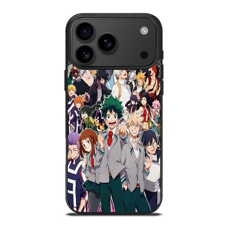 BOKU NO HERO ANIME CHARACTER ILLUSTRATION iPhone 17 Pro Max Case