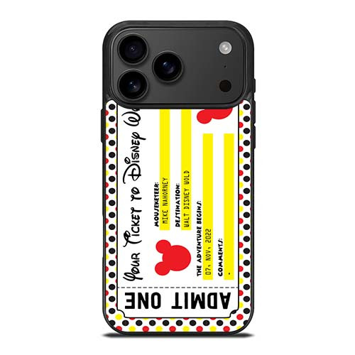 DISNEY WORLD TICKET iPhone 17 Pro Max Case