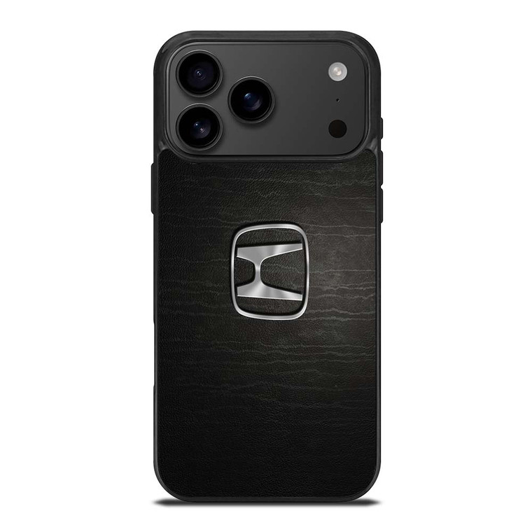 HONDA CHROME LOGO LEATHER iPhone 17 Pro Max Case