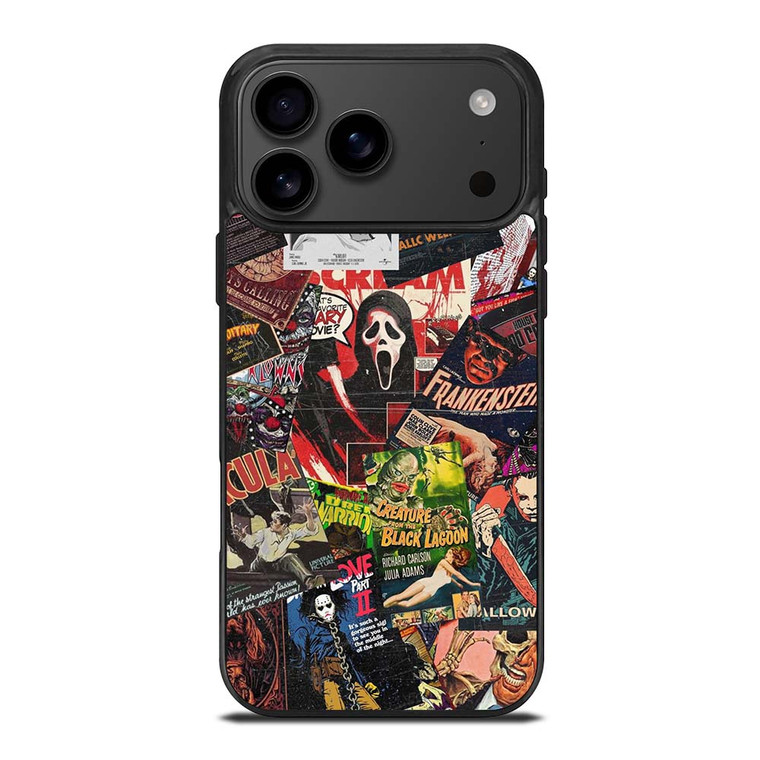 HORROR MOVIE POSTER COLLAGE iPhone 17 Pro Max Case
