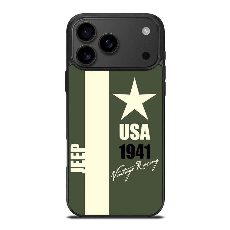 JEEP VINTAGE RACING USA iPhone 17 Pro Max Case