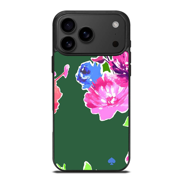 KATE SPADE NEW YORK GREEN FLORAL iPhone 17 Pro Max Case