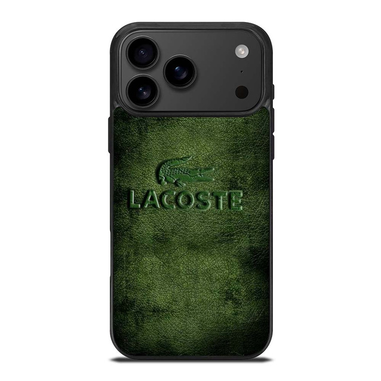 LACOSTE LOGO EMBOSSED LEATHER iPhone 17 Pro Max Case