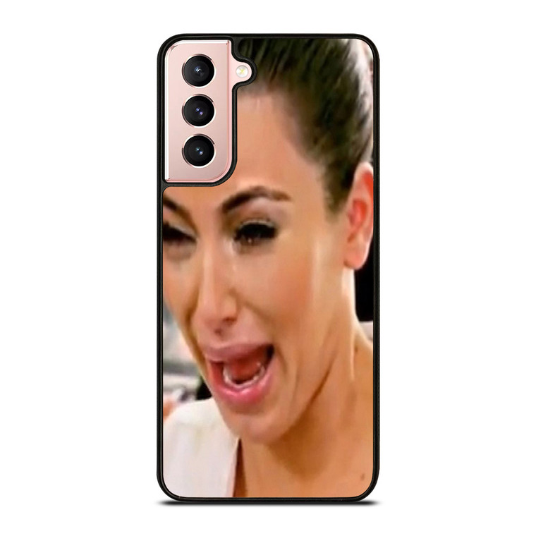 KIM KARDASHIAN UGLY CRYING FACE Samsung Galaxy S21 Case
