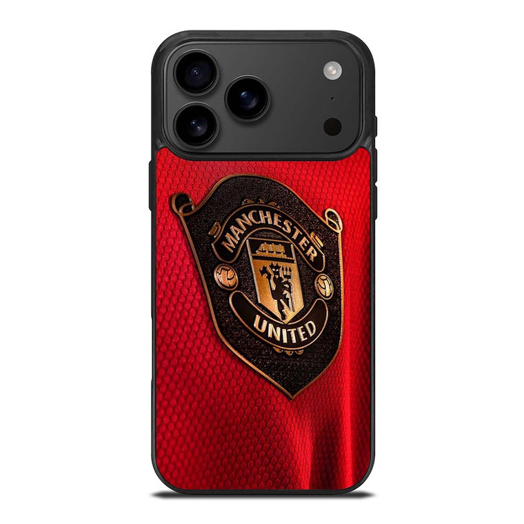 MANCHESTER UNITED LOGO JERSEY iPhone 17 Pro Max Case