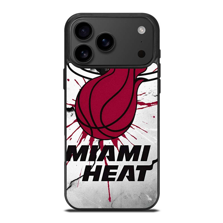 MIAMI HEAT CRACKED LOGO iPhone 17 Pro Max Case