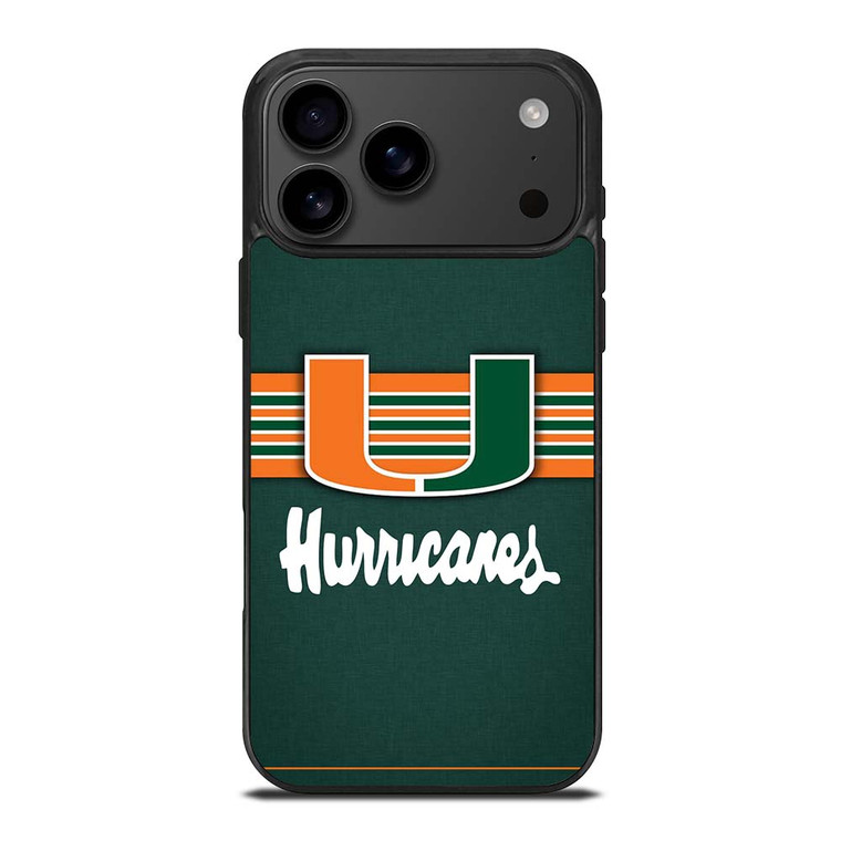 MIAMI HURRICANES LOGO iPhone 17 Pro Max Case