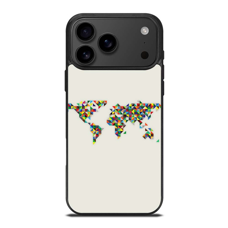 MINIMALISTIC WORLD MAP iPhone 17 Pro Max Case