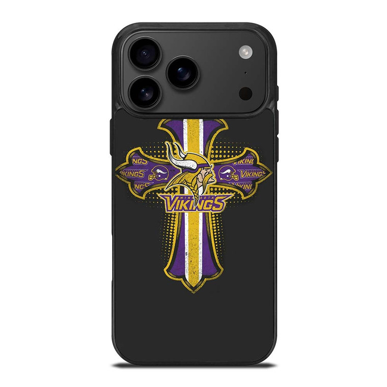 MINNESOTA VIKINGS LOGO CROSS iPhone 17 Pro Max Case