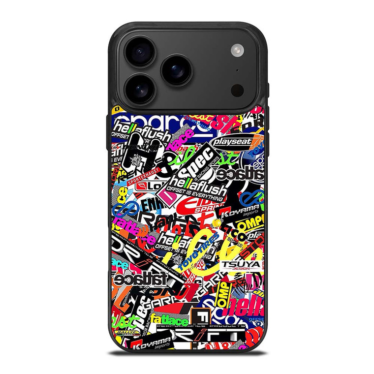 MOTOCROSS MX STICKER BOMB iPhone 17 Pro Max Case