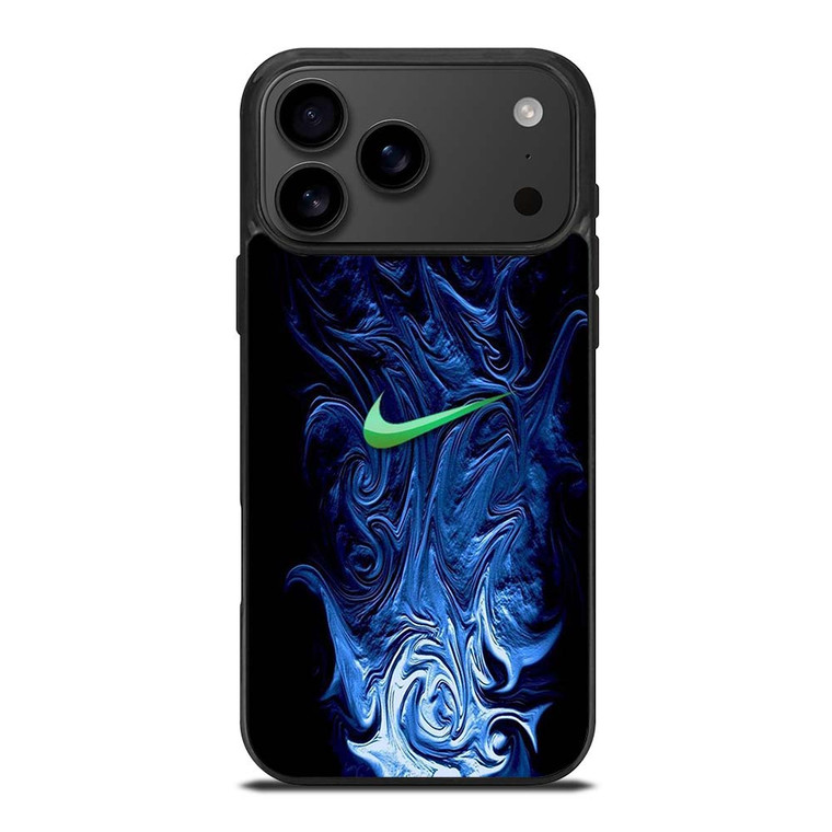 NIKE LOGO BLUE LIQUID iPhone 17 Pro Max Case