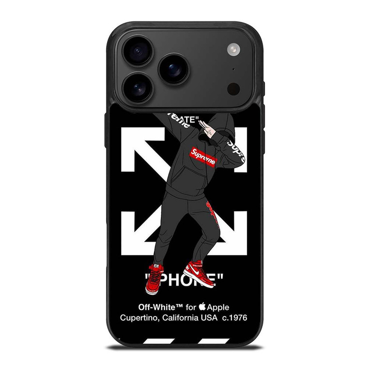 OFF WHITE DAB SUPREME iPhone 17 Pro Max Case