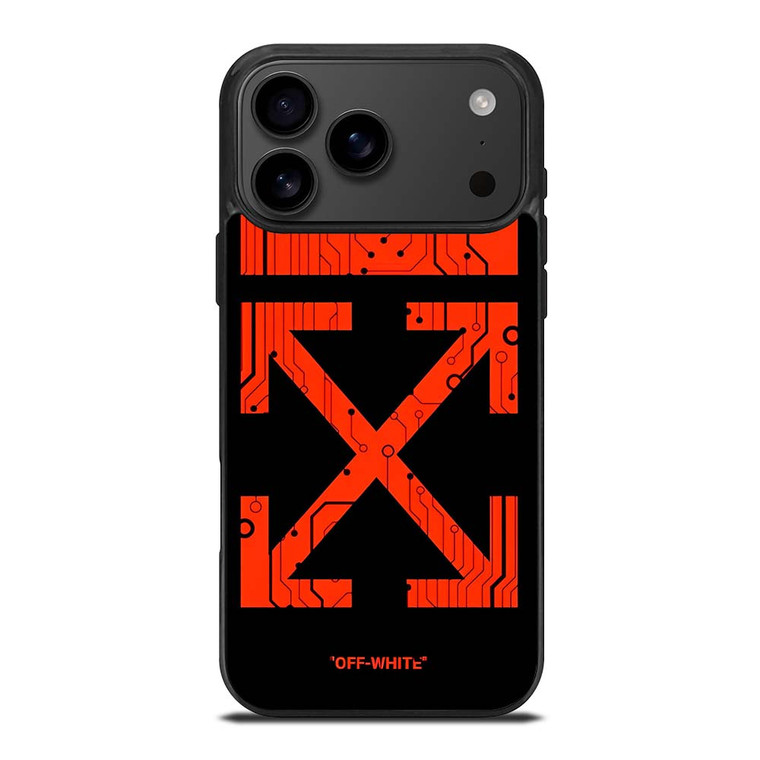 OFF WHITE RED CIRCUIT iPhone 17 Pro Max Case