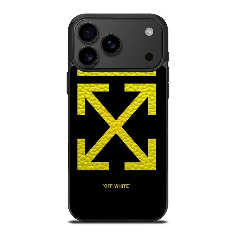 OFFWHITE LOGO YELLOW iPhone 17 Pro Max Case