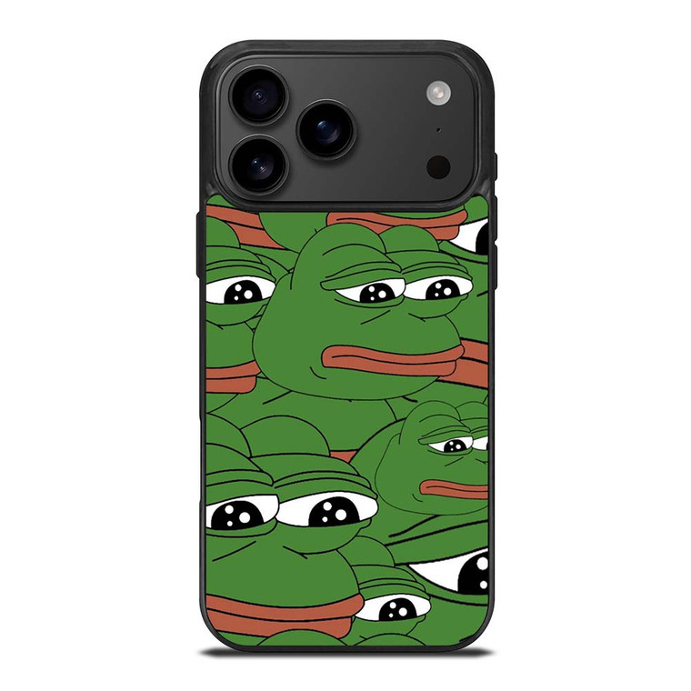 PEPE THE FROG PATTERN iPhone 17 Pro Max Case