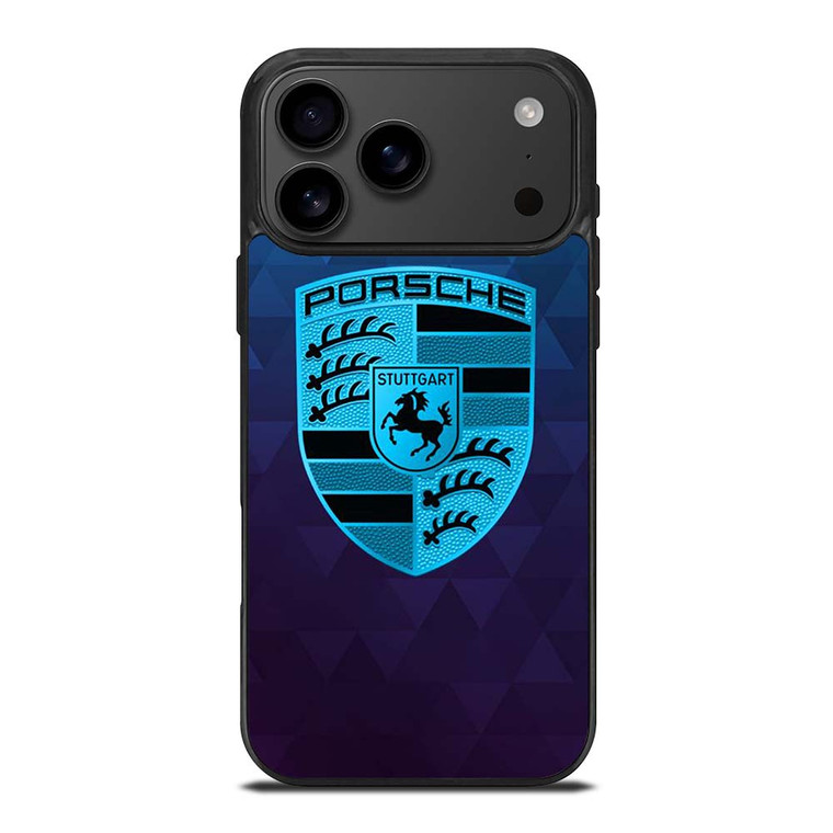 PORSCHE CAR BLUE LOGO iPhone 17 Pro Max Case PORSCHE CAR BLUE LOGO iPhone 17 Pro Max Case
