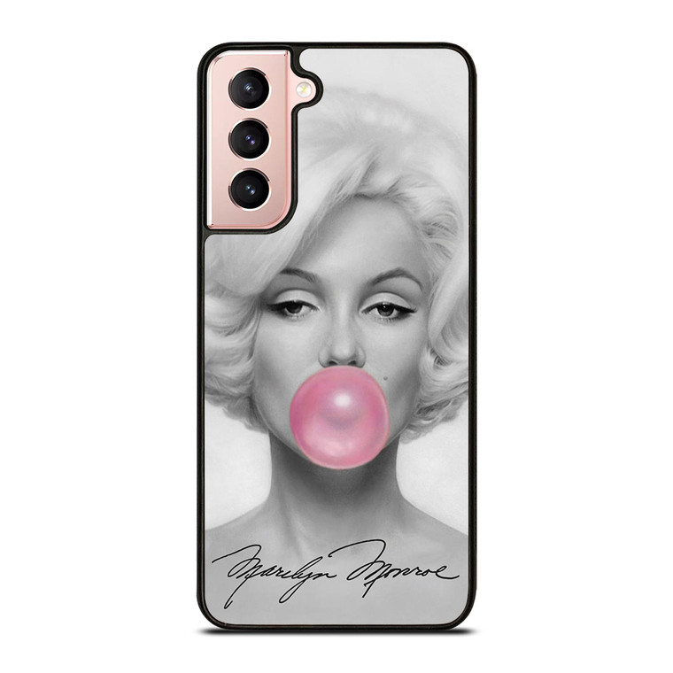 MARILYN MONROE PINK BUBBLEGUM ART Samsung Galaxy S21 Case