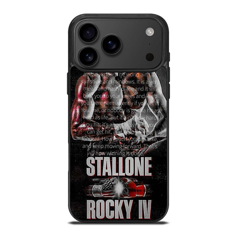 ROCKY BALBOA QUOTE 2 iPhone 17 Pro Max Case ROCKY BALBOA QUOTE 2 iPhone 17 Pro Max Case