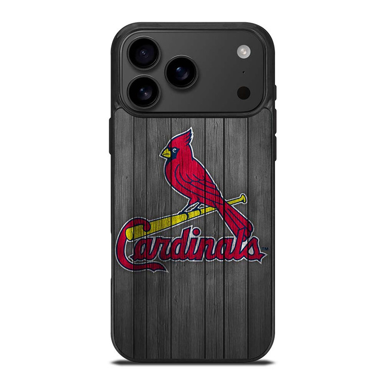 SAINT LOUIS CARDINALS WOODEN ICON iPhone 17 Pro Max Case SAINT LOUIS CARDINALS WOODEN ICON iPhone 17 Pro Max Case