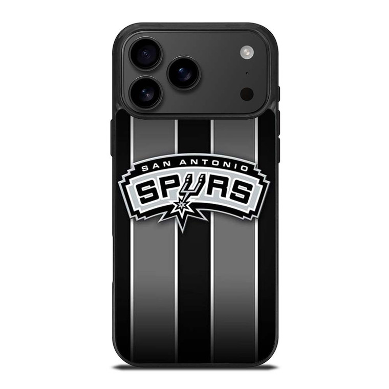 SAN ANTONIO SPURS NBA STRIPE LOGO iPhone 17 Pro Max Case SAN ANTONIO SPURS NBA STRIPE LOGO iPhone 17 Pro Max Case