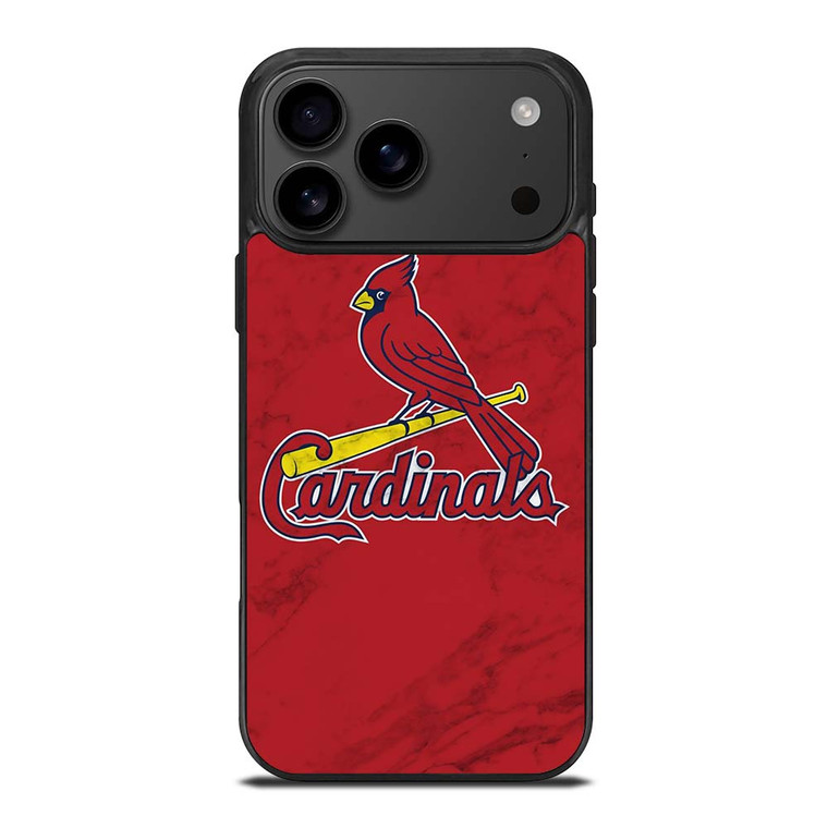 ST LOUIS CARDINALS MARBLE iPhone 17 Pro Max Case