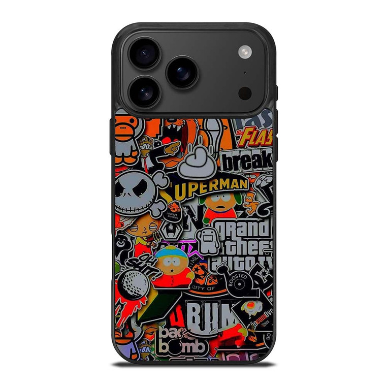 STICKER BOMB COMPILATION iPhone 17 Pro Max Case