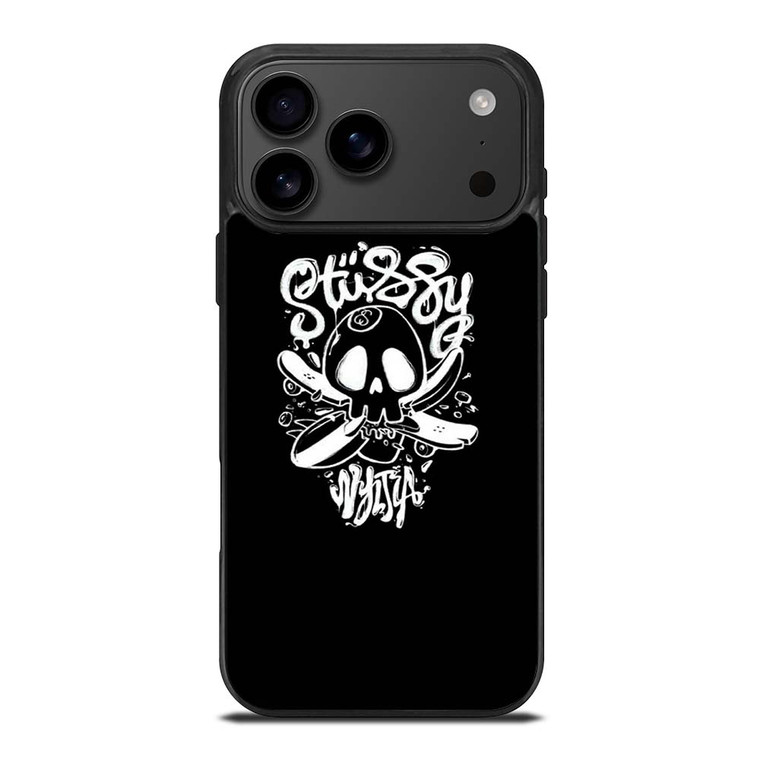 STUSSY SKULL LOGO ARTWORK iPhone 17 Pro Max Case